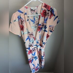 Yumi Kim Silk Grapevine Wrap Dress in Maui Escape (Size L)